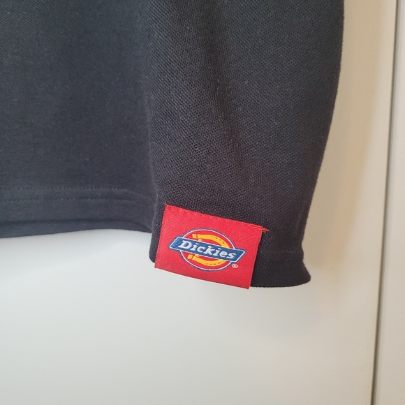 Dickies Black & White Collar Crop Shirt - Picture 3 of 4